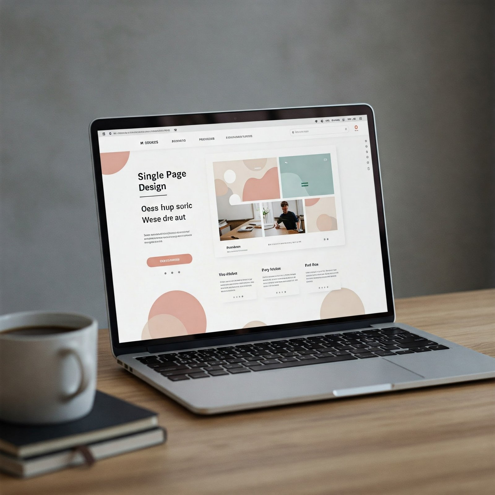 Single-page website design
